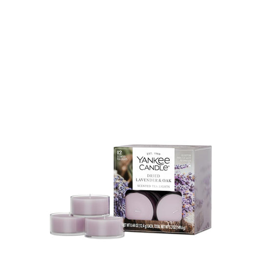 Dried Lavender & Oak​ - Tea Light Candles