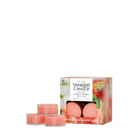 White Strawberry Bellini - Tea Light Candles